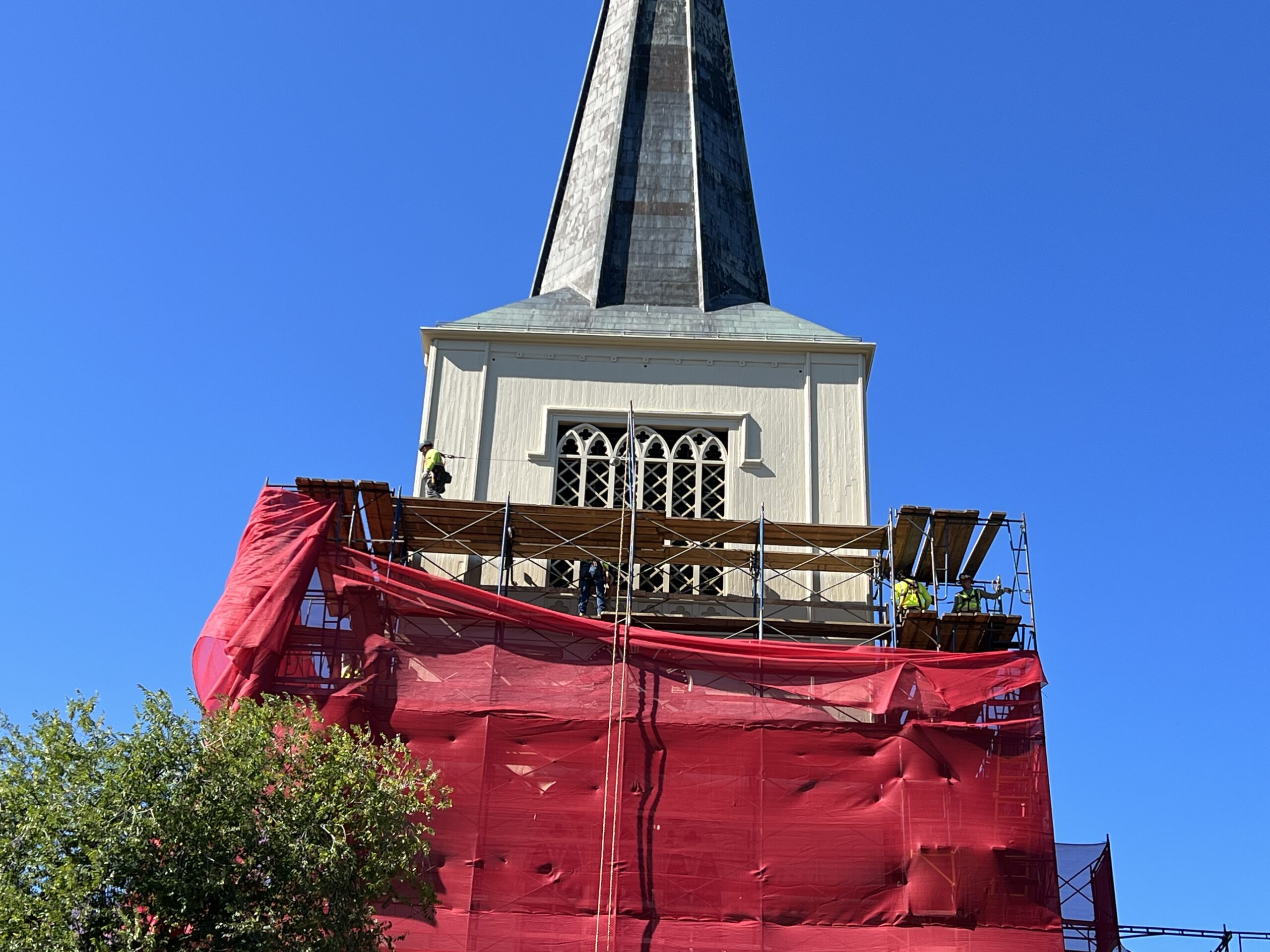 Steeple Restoration at Two Historic Churches - Traditional Building